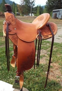 3B Visalia-style old-timer saddle